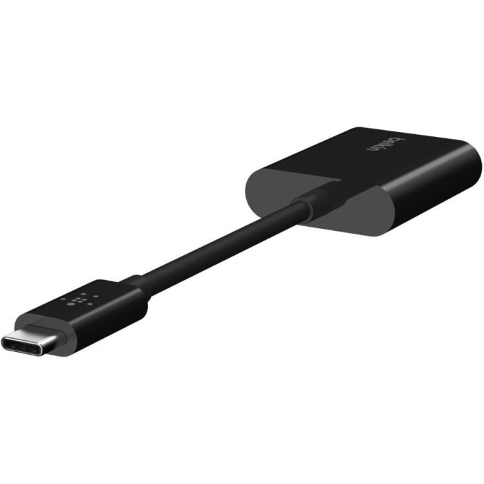 Belkin Adaptador USB-C de Audio y Carga RockStar, negro 4 Belkin Adaptador USB-C de Audio y Carga RockStar, negro 4