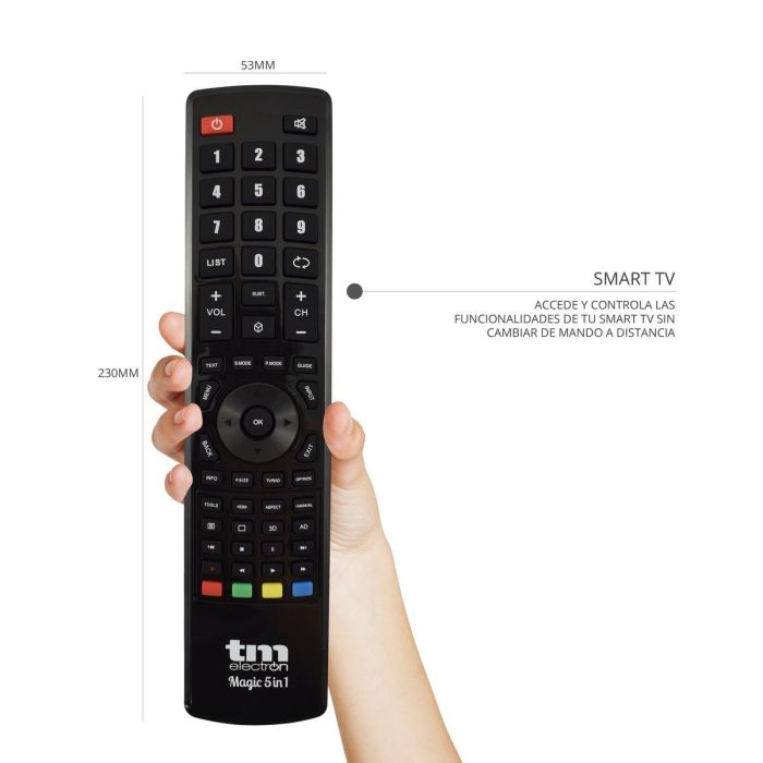 Mando a Distancia Universal TM Electron TMURC501 Gris 3 Mando a Distancia Universal TM Electron TMURC501 Gris 3
