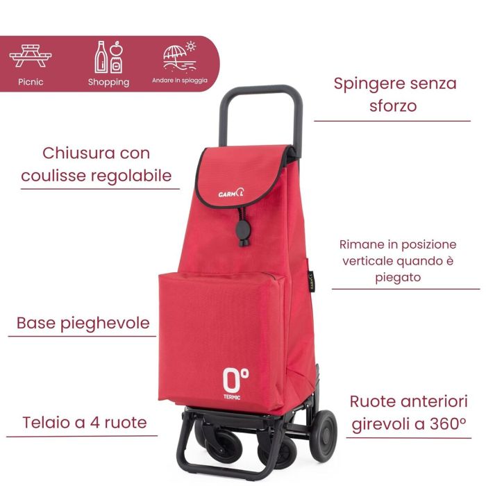 Carro de Compra Garmol 218TG360 TRA Rojo 2 Carro de Compra Garmol 218TG360 TRA Rojo 2