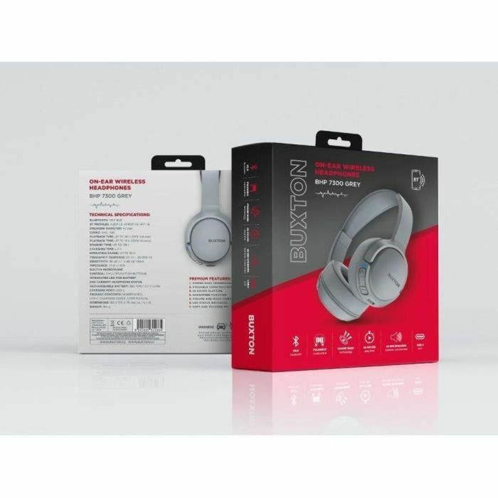 Auriculares inalámbricos supraaurales - Buxton - BHP 7300 GRIS 1 Auriculares inalámbricos supraaurales - Buxton - BHP 7300 GRIS 1