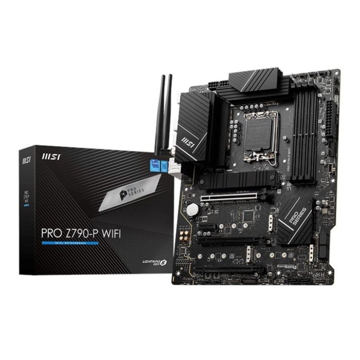 MSI PRO Z790-P WiFi Placa Base Intel LGA 1700 DDR5 ATX para Celeron Pentium Gold 128GB RAM WiFi 6 0 MSI PRO Z790-P WiFi Placa Base Intel LGA 1700 DDR5 ATX para Celeron Pentium Gold 128GB RAM WiFi 6 0