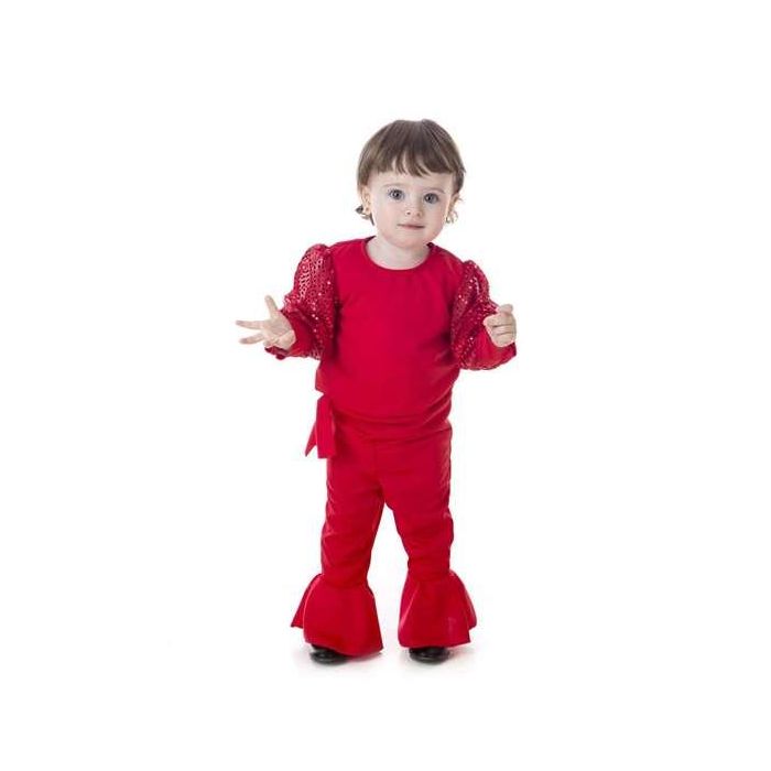 Creaciones Llopis Disfraz de Bebé Carrá Rojo para 1-2 Años - Incluye Vestido y Pantalón Creaciones Llopis Disfraz de Bebé Carrá Rojo para 1-2 Años - Incluye Vestido y Pantalón