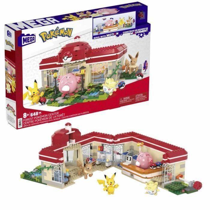 Centro Pokemon Del Bosque - Mega - Hnt93 - Ladrillos de Construcción con Licencia Megabloks