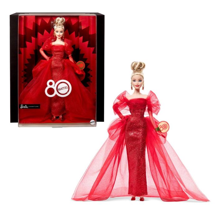 Barbie Jbj17 Muñeca Signature 80 Aniversario Mattel 0 Barbie Jbj17 Muñeca Signature 80 Aniversario Mattel 0