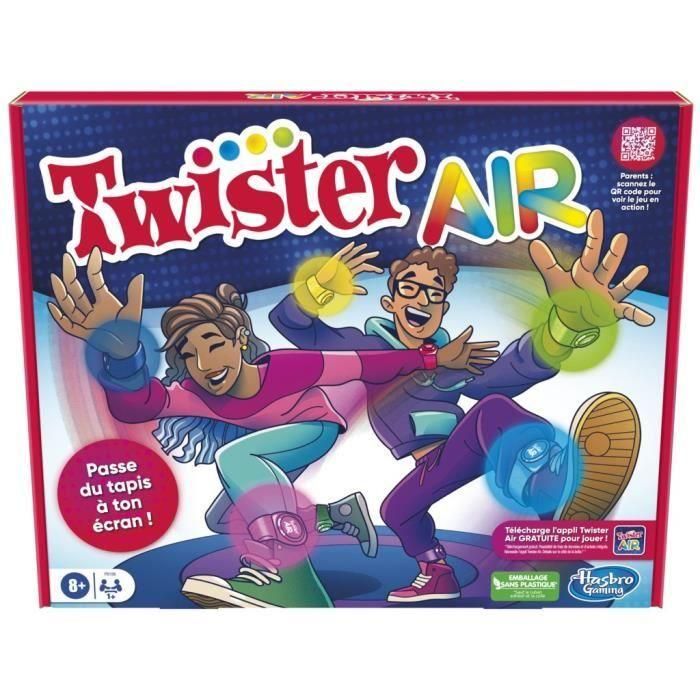 Twister Air, juego Twister con aplicación AR, se conecta a smartphones y tablets, juegos activos en grupo, 8 años Twister Air, juego Twister con aplicación AR, se conecta a smartphones y tablets, juegos activos en grupo, 8 años