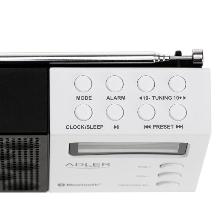 Adler Radio digital AD 1908 PLL FM Bluetooth 5.0, sintonización avanzada, 12,5 x 3 x 7 cm 3