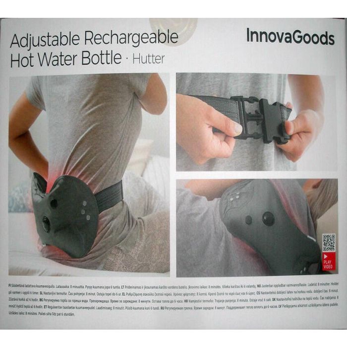 Bolsa de agua caliente ajustable recargable Hutte - Inde (8 Unidades) 12 Bolsa de agua caliente ajustable recargable Hutte - Inde (8 Unidades) 12