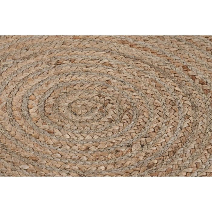 Alfombra DKD Home Decor 200 x 200 x 1 cm Scandi Natural Poliéster Algodón Verde Marrón claro Jute 2 Alfombra DKD Home Decor 200 x 200 x 1 cm Scandi Natural Poliéster Algodón Verde Marrón claro Jute 2