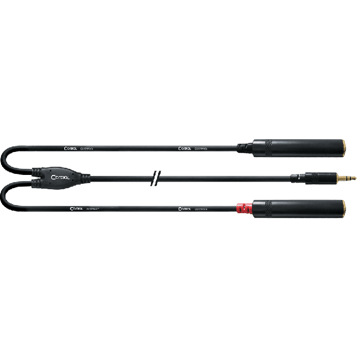 Cable Y Minijack Estéreo/2 Jacks Hembra 30 Cm 2