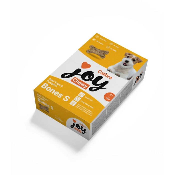 Calibra Joy Dog Chewy Hueso S Tripa Y Calabaza +40 Unidades 900 gr