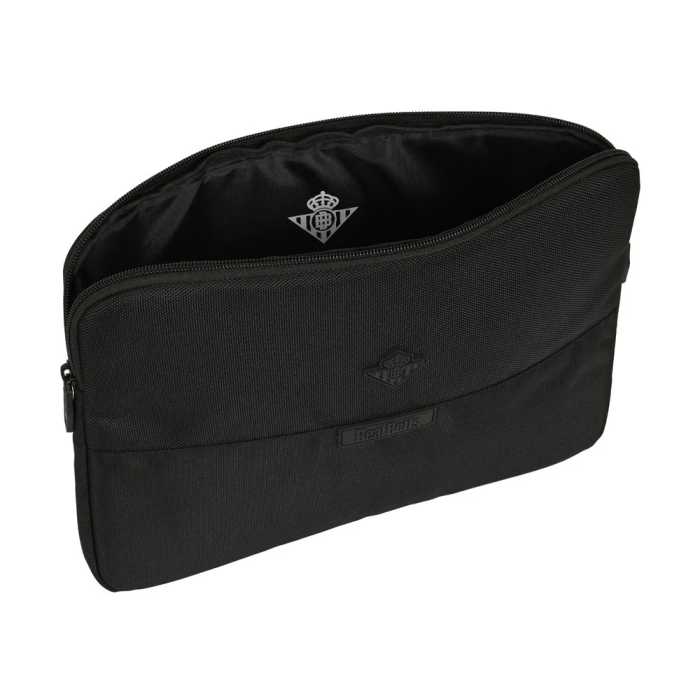 Safta Funda Portátil 14'' Real Betis Balompié Premium Negra 34x25x2cm Nylon + PU 1