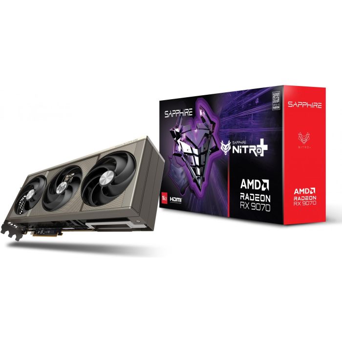 Sapphire Nitro+ Radeon RX 9070 OC GDDR6 16GB, 3 Ventiladores, PCI Express x16 5.0 para Gaming y Edición 7 Sapphire Nitro+ Radeon RX 9070 OC GDDR6 16GB, 3 Ventiladores, PCI Express x16 5.0 para Gaming y Edición 7