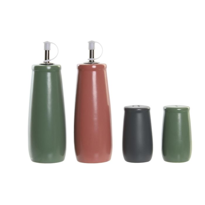 DKD Home Decor Aceitera Vinagrera Scandi Set 4 Piezas Gres y Madera Verde Rosa Blanco Natural Apto Lavavajillas 16x22.5x19cm 1 DKD Home Decor Aceitera Vinagrera Scandi Set 4 Piezas Gres y Madera Verde Rosa Blanco Natural Apto Lavavajillas 16x22.5x19cm 1