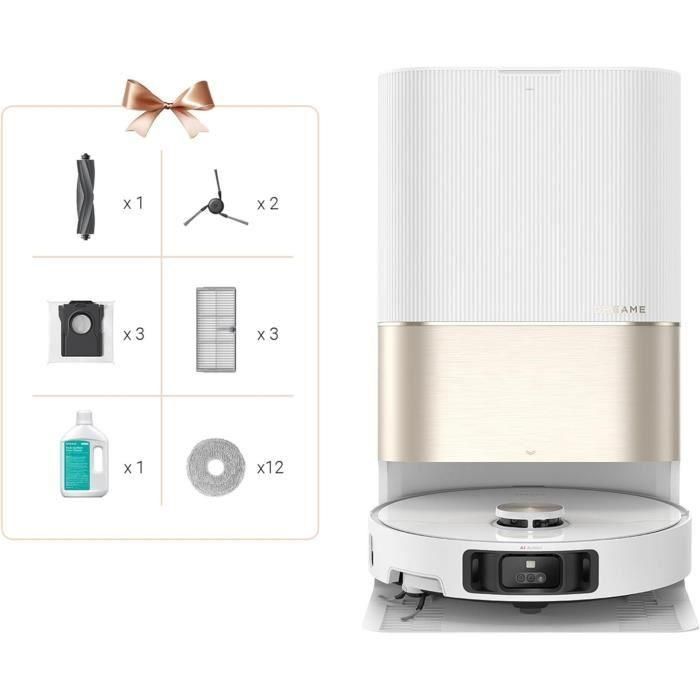 Dreame DRE1714381197408 Robot Aspirador Ultra Complete con Mopa Desmontable y Elevable, Limpieza Exhaustiva