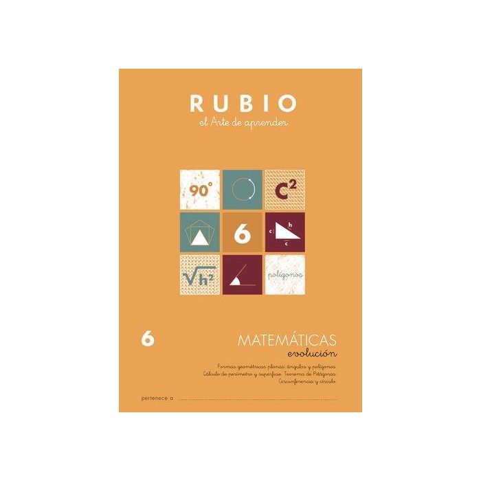 Cuaderno Rubio A4 Matematicas Evolucion Nº 6 10 unidades