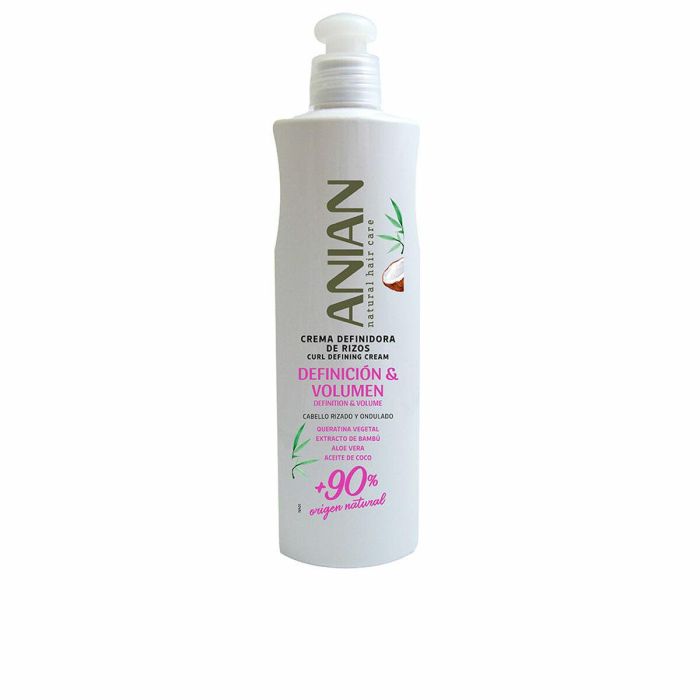 Anian Crema Definidora de Rizos DEFINICIÓN & VOLUMEN para Cabello Ondulado y Rizado Hidratante Vegana 250 ml