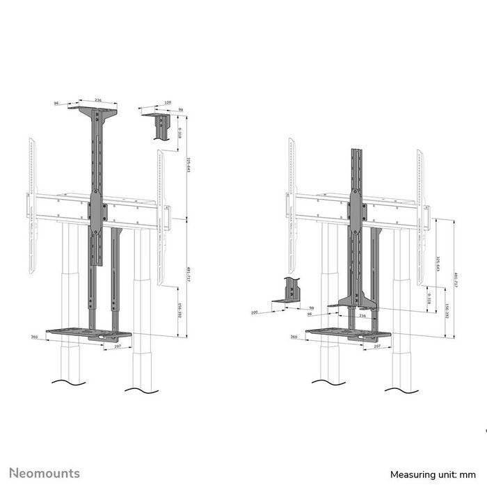 Soporte TV Neomounts AFL-875BL1 19 Soporte TV Neomounts AFL-875BL1 19