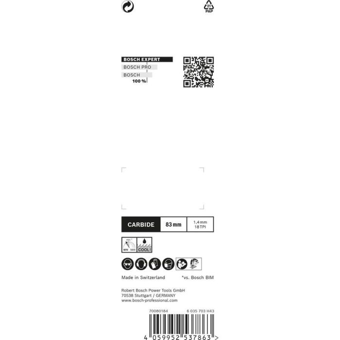 Bosch EXPERT Stichsägeblätter T118EHM 3Stk Stainless Steel 2 Bosch EXPERT Stichsägeblätter T118EHM 3Stk Stainless Steel 2