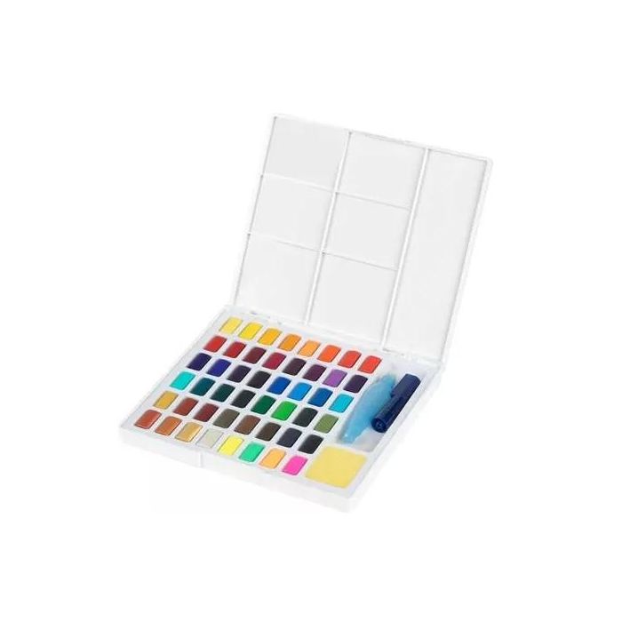 Faber Castell Acuarelas en Pastillas Creative Studio, Estuche de 48 Colores Surtidos 3 Faber Castell Acuarelas en Pastillas Creative Studio, Estuche de 48 Colores Surtidos 3