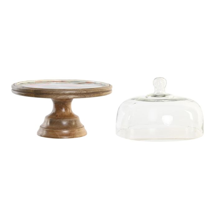 DKD Home Decor Bandeja Tropical Madera de Mango y Cristal Verde Natural 30x30x33 cm 3 DKD Home Decor Bandeja Tropical Madera de Mango y Cristal Verde Natural 30x30x33 cm 3