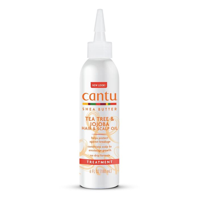 Cantu Aceite para Cabello y Cuero Cabelludo con Manteca de Karité, Árbol de Té y Jojoba 180ml - Promueve el Crecimiento