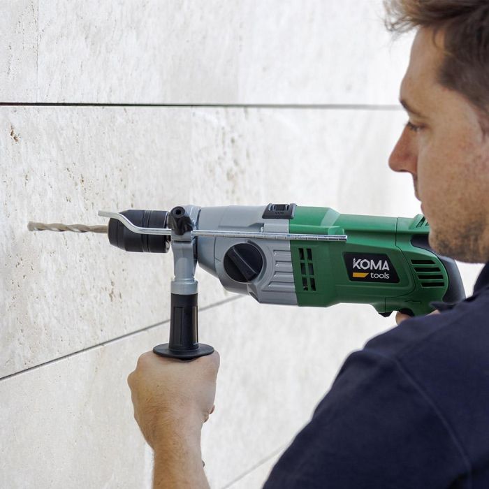 Koma Tools TP-1050 Taladro Percutor Eléctrico 1050W con 1050W, Portabrocas Automático de 13mm y Mango Ergonómico para Bricolaje 4 Koma Tools TP-1050 Taladro Percutor Eléctrico 1050W con 1050W, Portabrocas Automático de 13mm y Mango Ergonómico para Bricolaje 4