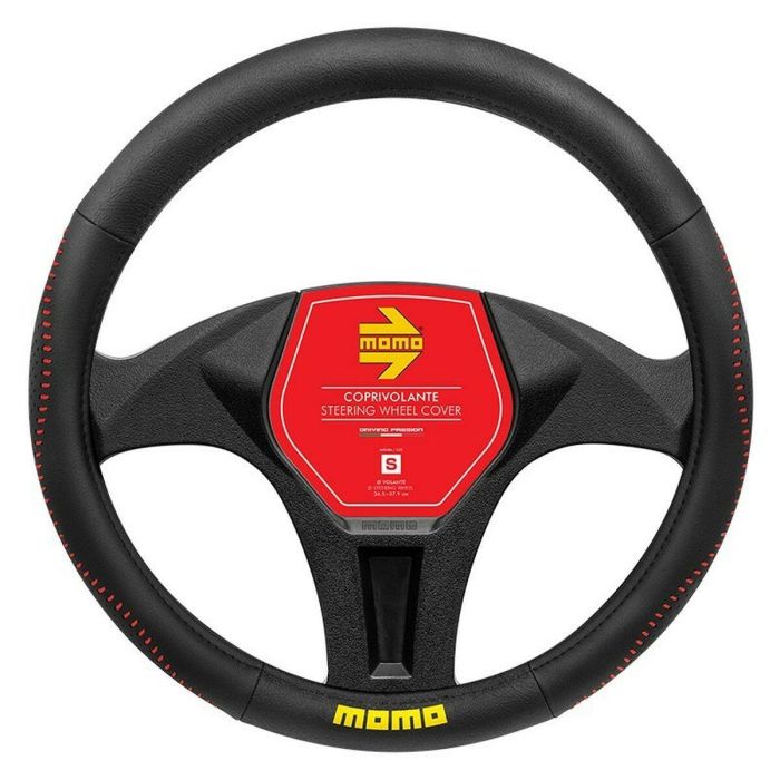 Funda para Volante MOMO MOMLSWC018BRS Negro/Rojo Ø 36 cm