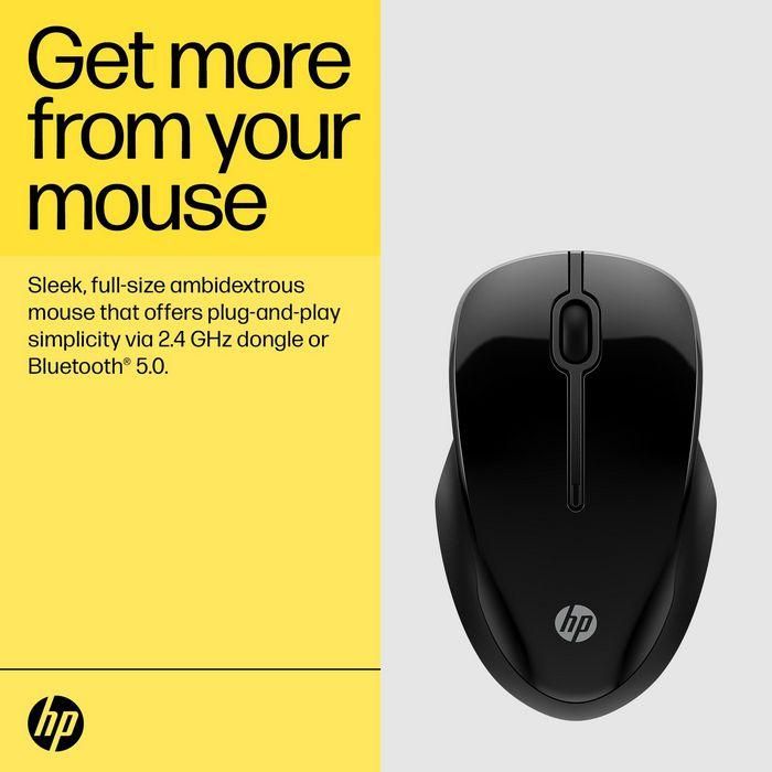 HP 250 Dual Mouse Inalámbrico Ambidextro de Tamaño Completo Plug & Play para Máxima Productividad en Cualquier Superficie 9 HP 250 Dual Mouse Inalámbrico Ambidextro de Tamaño Completo Plug & Play para Máxima Productividad en Cualquier Superficie 9