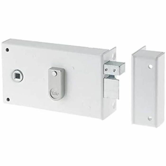 Yale YAH37D Cerradura horizontal de superficie con rodillo, versión derecha, blanco, incluye 2 llaves 3 Yale YAH37D Cerradura horizontal de superficie con rodillo, versión derecha, blanco, incluye 2 llaves 3