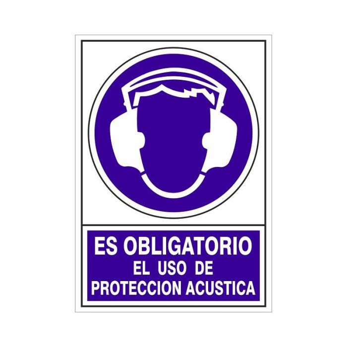 Señal 607 Plast.295X210''Obl.Uso P/Acust'' Es Obligatorio Uso Proteccion Acustica Duver Señal 607 Plast.295X210''Obl.Uso P/Acust'' Es Obligatorio Uso Proteccion Acustica Duver