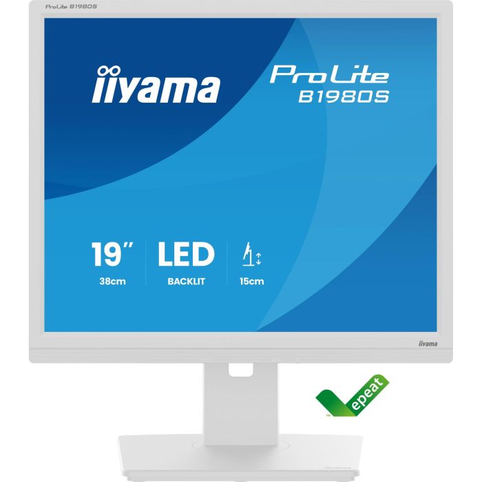 Iiyama ProLite B1980S-W1 Pantalla LED 19" 1280x1024 SVGA Blanco 7 Iiyama ProLite B1980S-W1 Pantalla LED 19" 1280x1024 SVGA Blanco 7