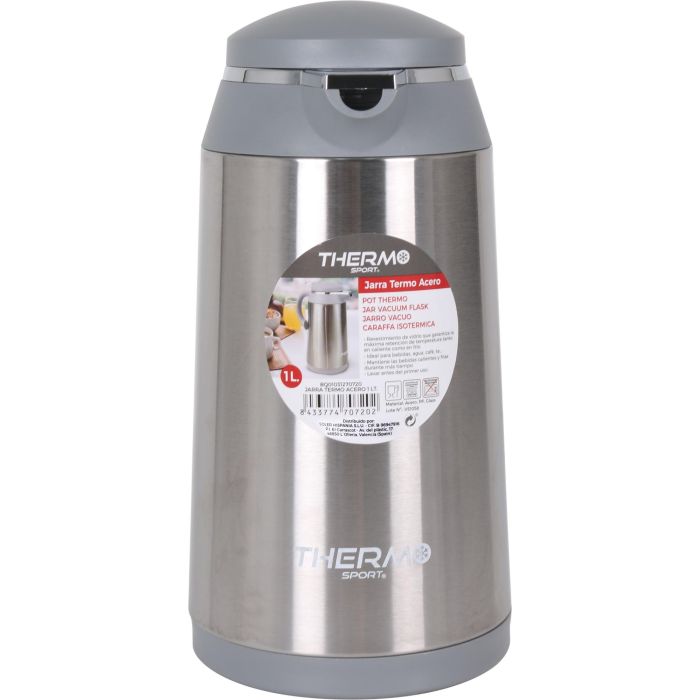 Jarra Termo Acero Inoxidable 1 Litro Thermosport (6 Unidades) 4 Jarra Termo Acero Inoxidable 1 Litro Thermosport (6 Unidades) 4