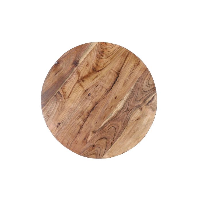 Giner y Colomer Mesa de Café Nido Madera de Mango Natural con Patas de Hierro 46 cm 2