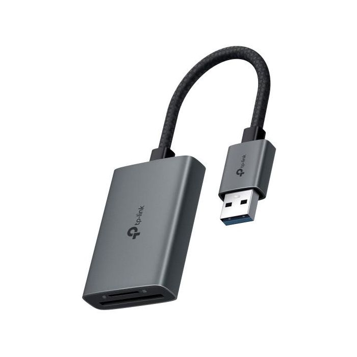 TP-Link UA430 - Adaptador USB Tipo-C 3.0 a Tarjetas SD y MicroSD (TF) Gris para PC, Mac, Linux, Android, iOS