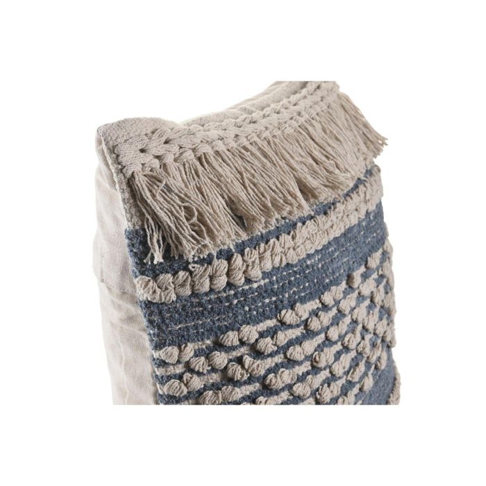 Cojin Boho DKD Home Decor Azul Blanco 10 x 45 x 45 cm 3