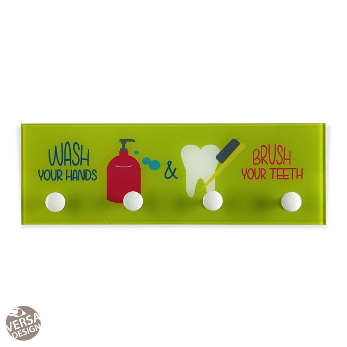 Perchero Wash & Brush Verde Versa 3X12CM Perchero Wash & Brush Verde Versa 3X12CM