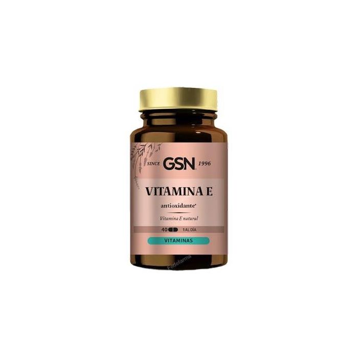 GSN Vitamina E D-alfa-tocoferol 268mg, Antioxidante, 40 Perlas