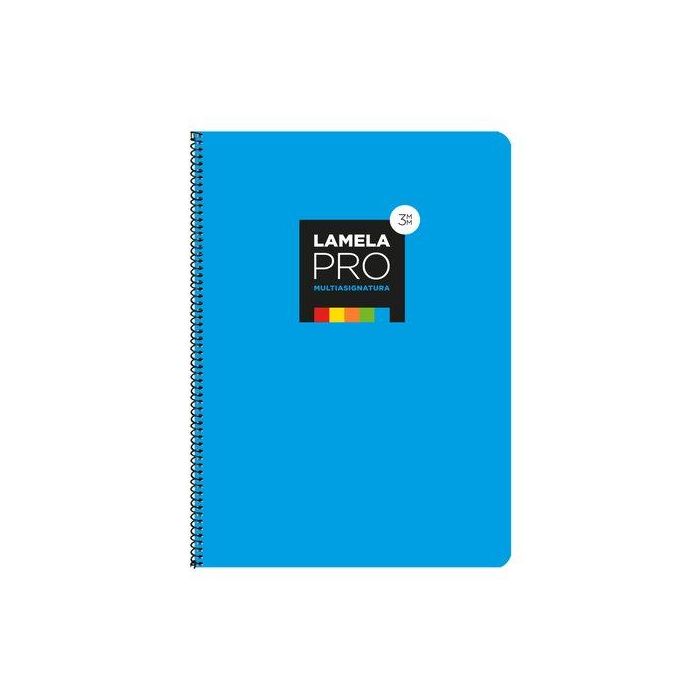 Lamela Bloc Tapa Extra Dura Fº 100H Cuadrovia 3 Mm Azul (5 Colores En Banda) (Set de 5)