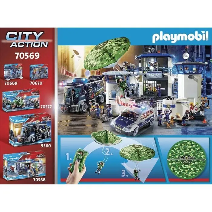 Playmobil Helicóptero de Policía: Persecución 70569 para +4 años 3