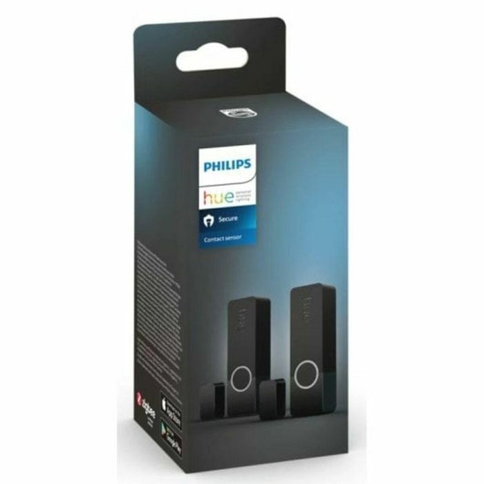 Philips Hue Sensores de Contacto Seguros x 2 Negro PHI1701429819288 Fácil Instalación Control App 5