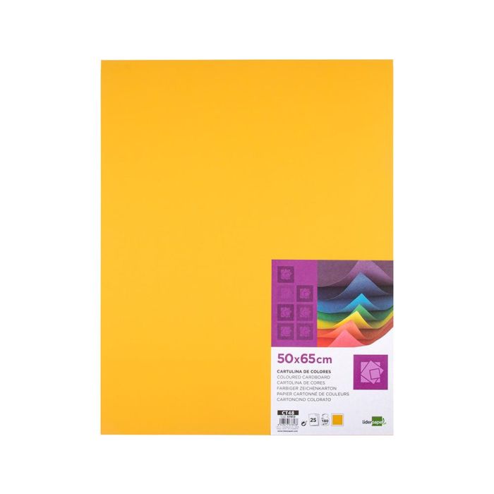 Cartulina Liderpapel 50x65 cm 180 gr Oro Viejo Paquete De 25 Hojas 2