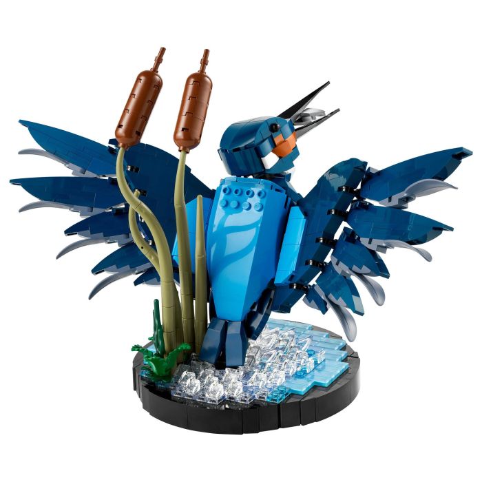 Lego 10331 Icons Kingfisher (Kungsfiskare) Fauna 2024 V29 - Set de construcción de kungsfiskare para adultos con soporte de exhibición