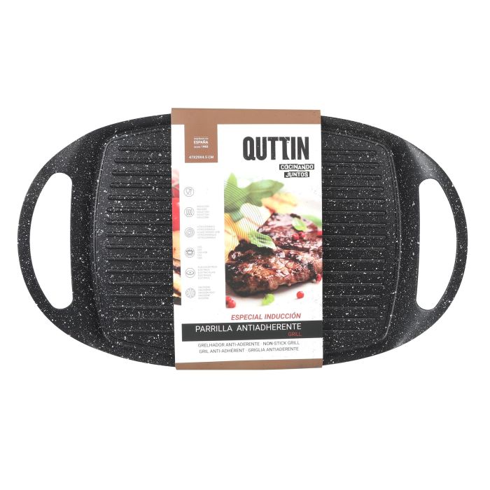 Quttin Parrilla Rectangular Grill 47 x 29 x 4.5 cm (6 Unidades) 1