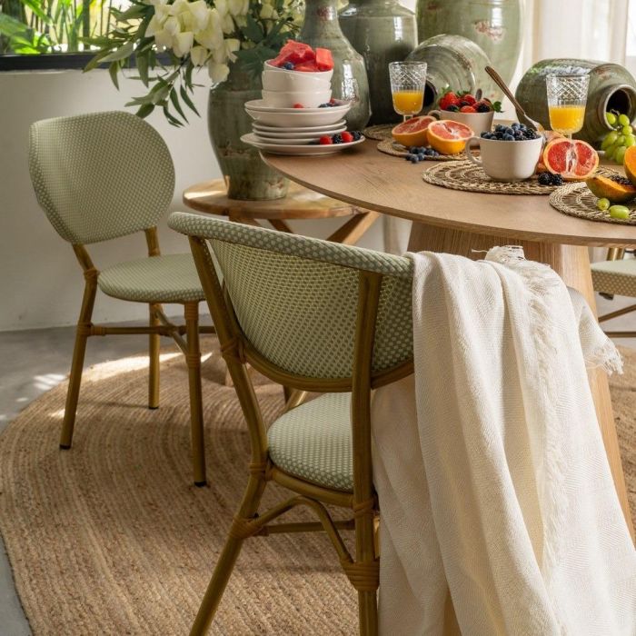 Silla Aguamarina Aluminio-Textileno 57 X 58,50 X 82 cm