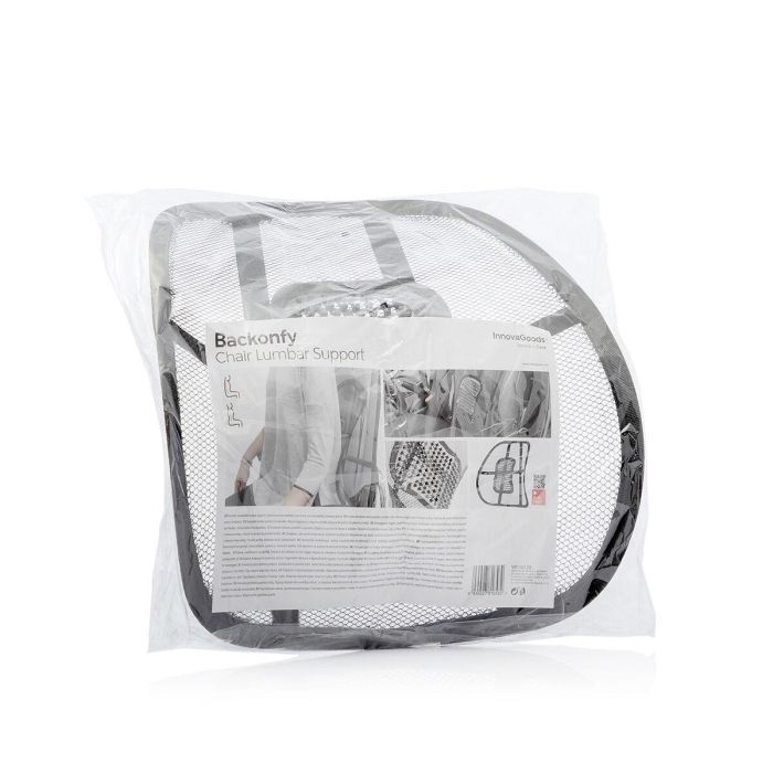 Respaldo Lumbar Portátil Transpirable Backonfy InnovaGoods 1 Respaldo Lumbar Portátil Transpirable Backonfy InnovaGoods 1