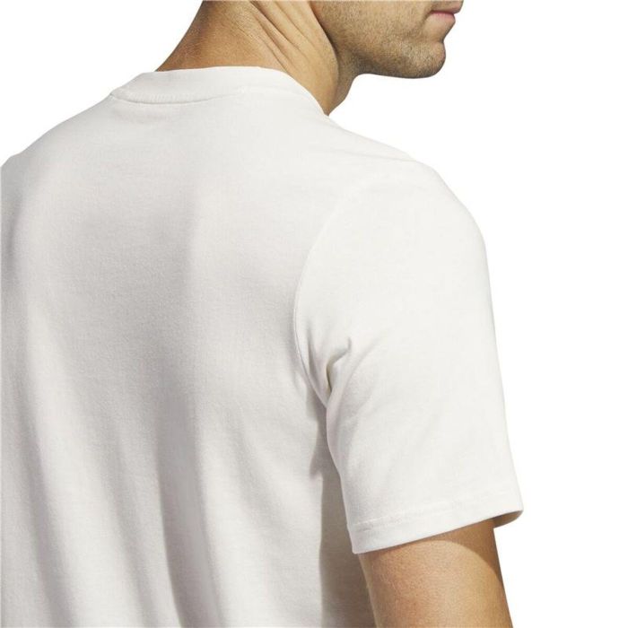 Camiseta de Manga Corta Hombre Adidas Lounge Blanco M