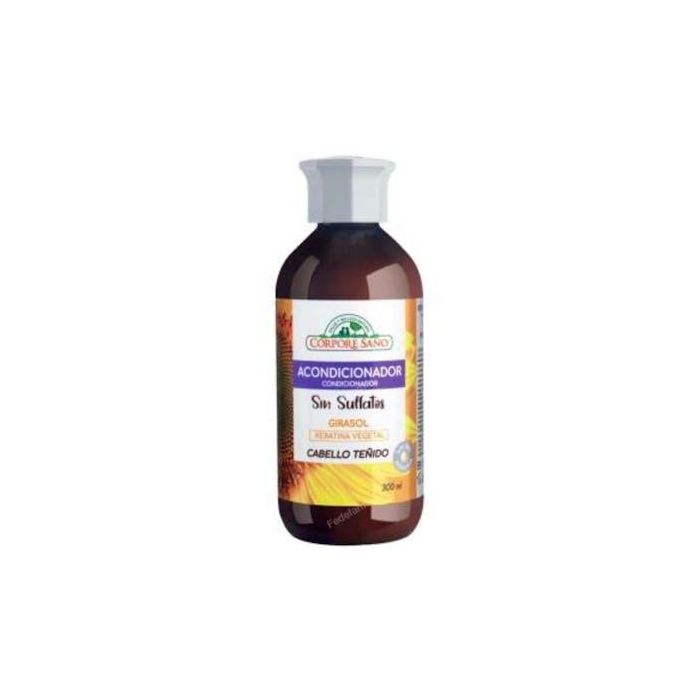 CORPORE SANO Acondicionador Girasol Sin Sulfatos, Protección Color y UV, Aceite de Jojoba, 300ml