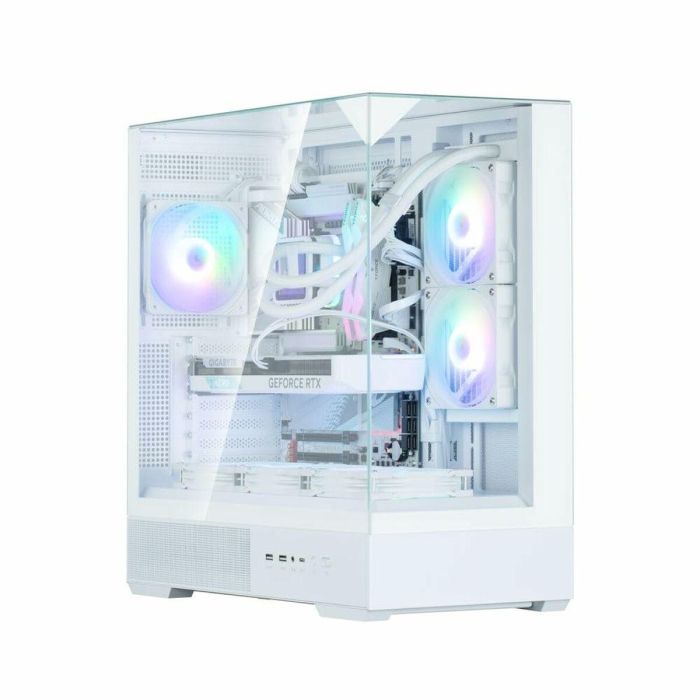 Zalman P40 Prism White Midi Tower PC, Caja de ordenador Blanco, Panel de vidrio templado, Iluminación RGB 23