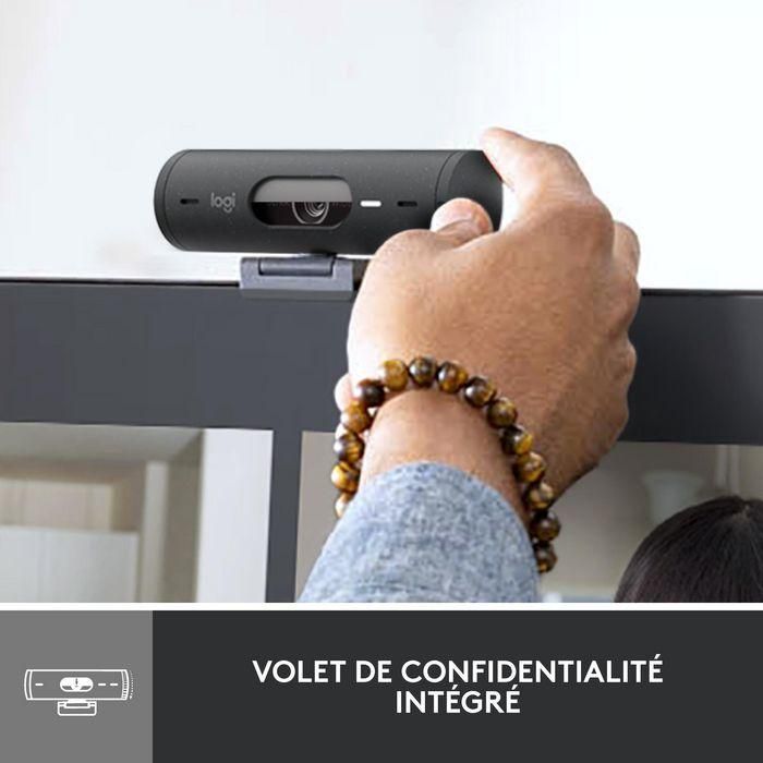 Logitech BRIO 500 Webcam Full HD 1080p 60fps con Autoenfoque y Tapa de Privacidad Grafito 20 Logitech BRIO 500 Webcam Full HD 1080p 60fps con Autoenfoque y Tapa de Privacidad Grafito 20