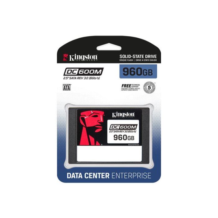 Kingston SEDC600M/960G Disco de Estado Sólido 960GB SATA III 2.5" Datacenter con PLP para Cargas Mixtas - 560/530 MB/s 2 Kingston SEDC600M/960G Disco de Estado Sólido 960GB SATA III 2.5" Datacenter con PLP para Cargas Mixtas - 560/530 MB/s 2